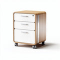 Carro de oficina de madera con tres cajones y ruedas dimensiones 40 x 40 x 50cm