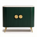 Mueble de almacenamiento verde con superficie de mármol 80 x 40 x 70cm