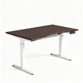 Mesa de oficina eléctrica ajustable en altura marrón de 140 x 70 x 75cm