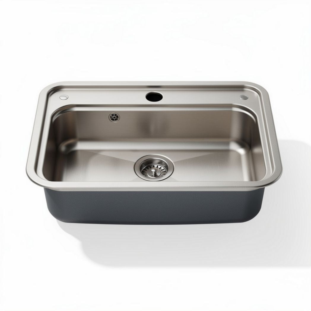 Fregadero de acero inoxidable 80 x 50 x 20cm para cocina moderna