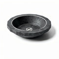 Lavabo de mármol negro 40 x 40 x 12cm para baño o lavabo decorativo